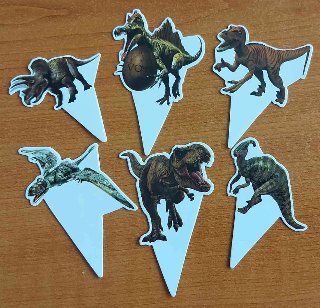 Tortový zápich DINOSAURUS (12ks)