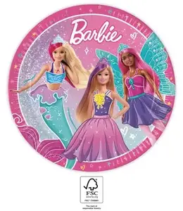 Papierový tanier 23cm BARBIE fantasy