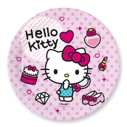 Papierový tanier 23cm HELLO KITTY móda