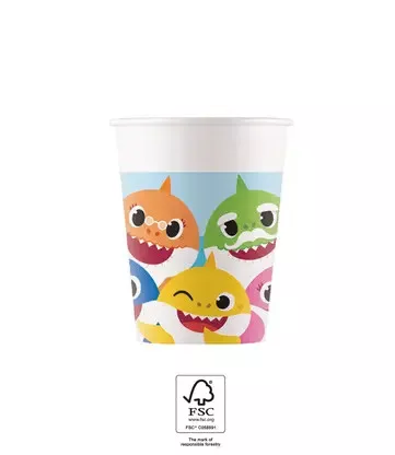 Papierový pohár 200ml BABY SHARK