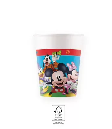 Papierový pohár 200ml MICKEY club