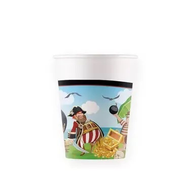 Papierový pohár 200ml PIRÁTI
