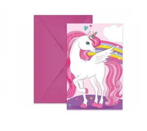 Pozvánka (6ks) UNICORN