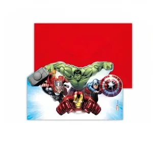Pozvánka (6ks) AVENGERS
