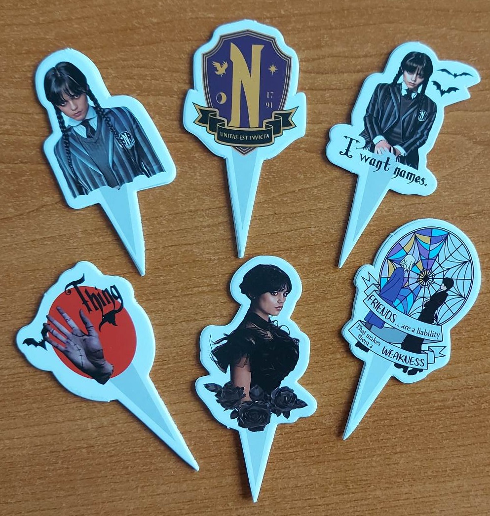 Tortový zápich WEDNESDAY 01 (24ks)