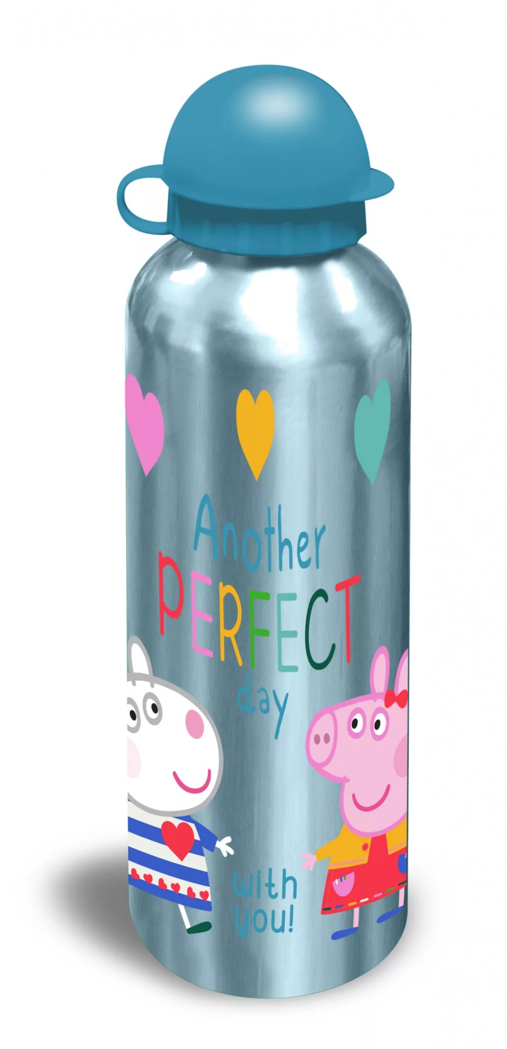 Hliníková fľaša PEPPA PIG modrá (500ml)