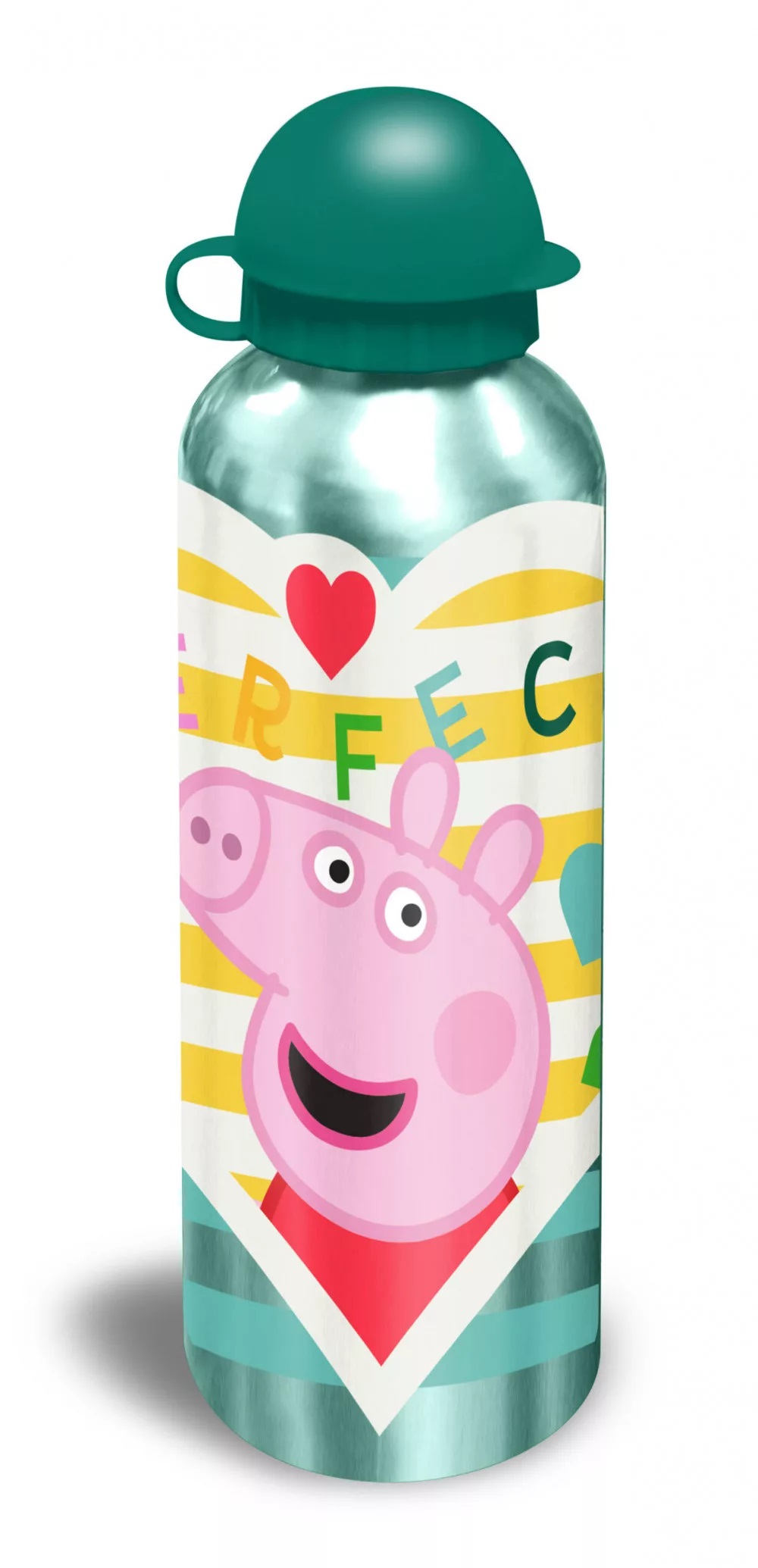 Hliníková fľaša PEPPA PIG zelená (500ml)
