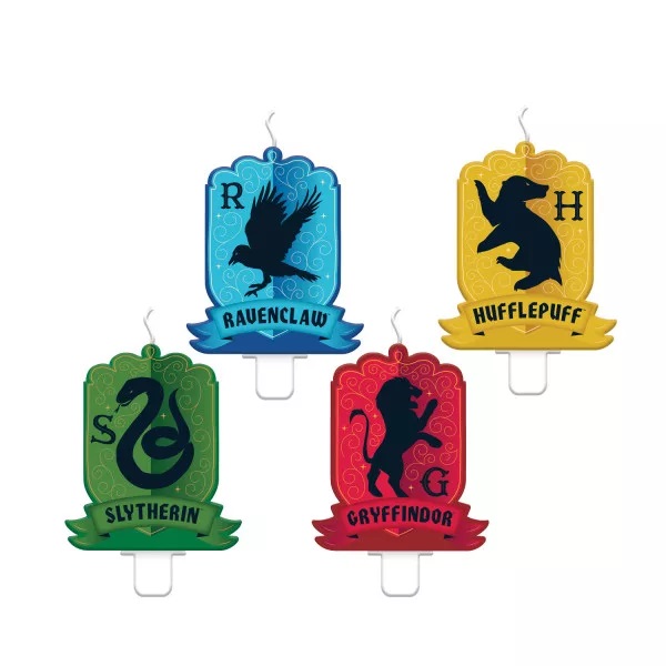 Sviečka HARRY POTTER erby (4ks)