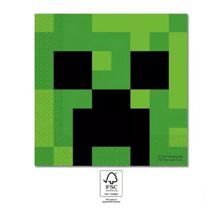 Servítky (20ks) MINECRAFT