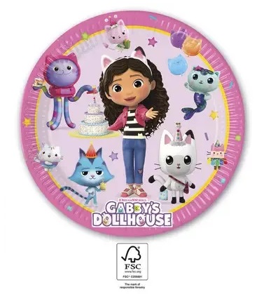 Papierový tanier 23cm GABBY