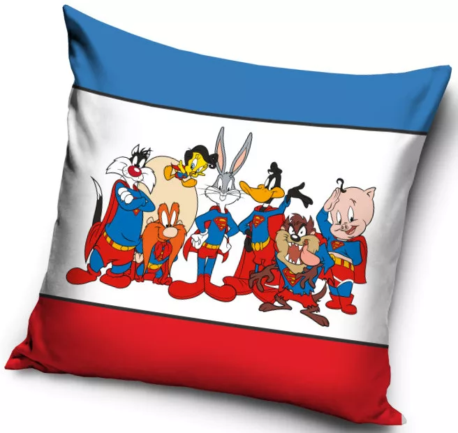 Obliečka na vankúšik 40x40 LOONEY TUNES hrdinovia