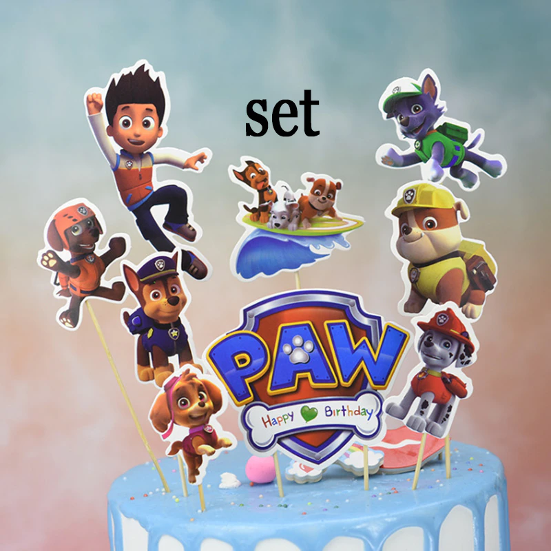 Tortový zápich PAW PATROL (9ks)