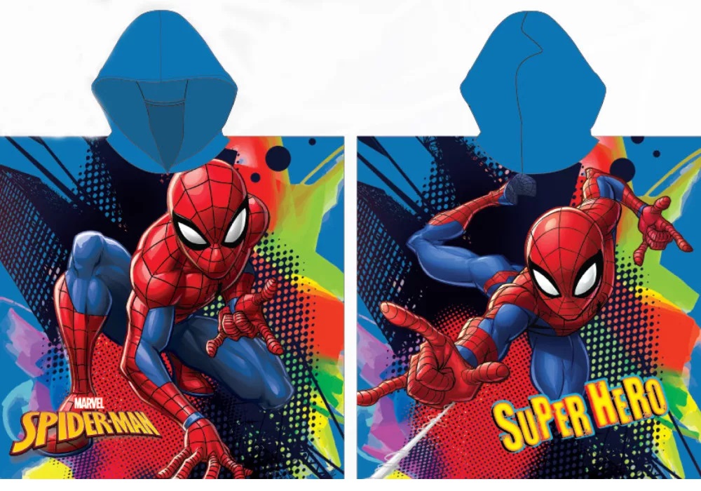 Pončo 55x110 SPIDERMAN (rýchloschnúce)