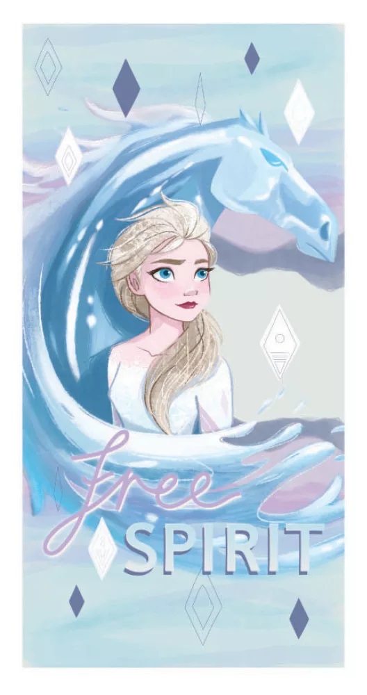 Osuška 70x137 FROZEN Elsa - rýchloschnúca