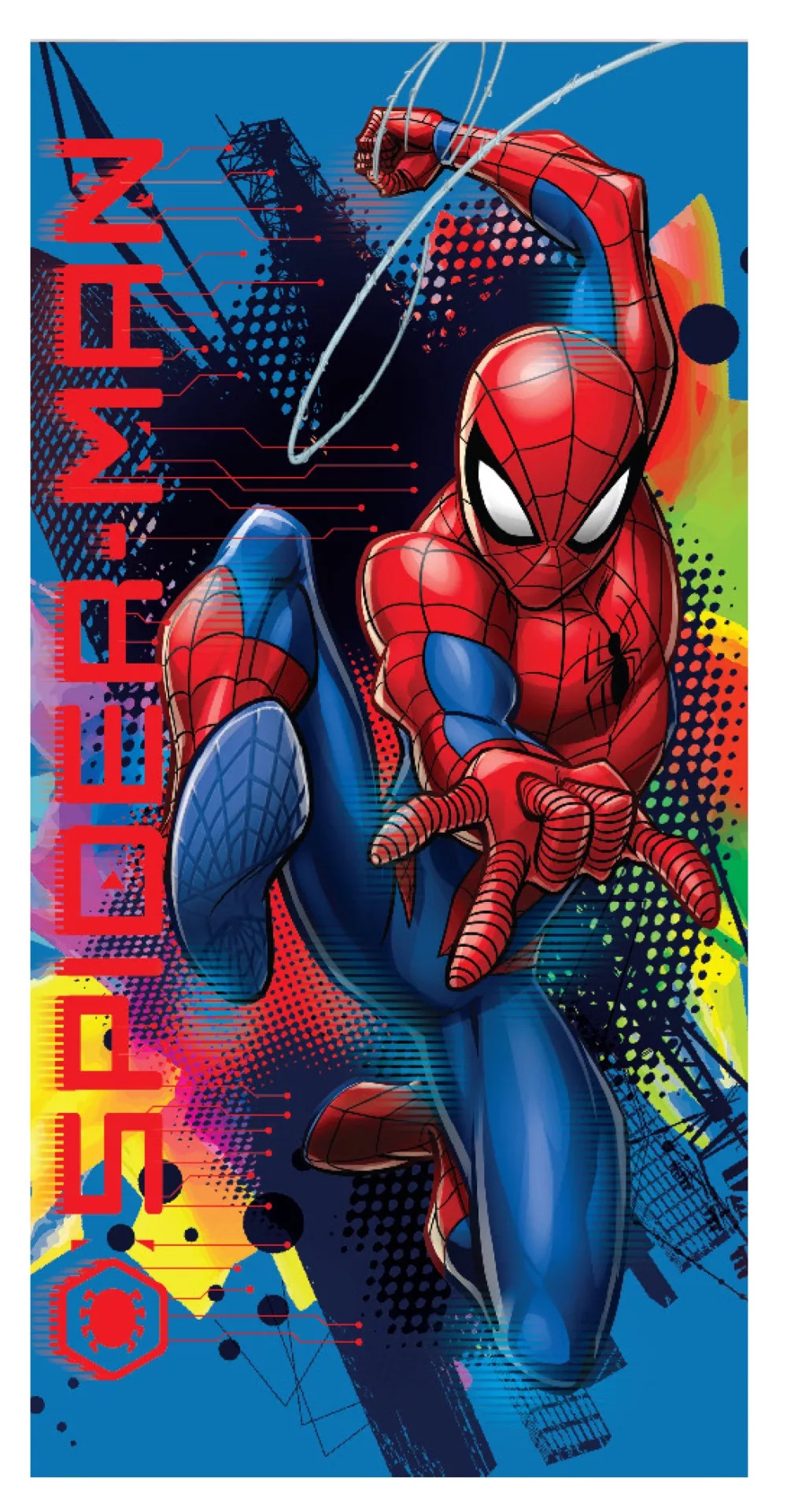 Osuška 70x137 SPIDERMAN blue - rýchloschnúca