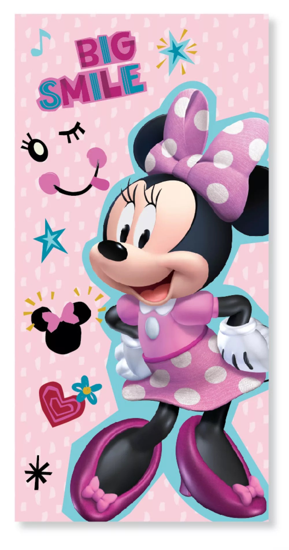 Osuška 70x137 MINNIE smile - rýchloschnúca