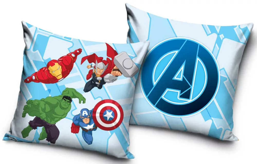 Obliečka na vankúšik 40x40 AVENGERS bledá