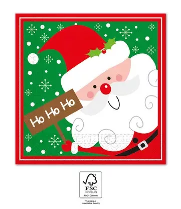 Servítky (20ks) SANTA CLAUS