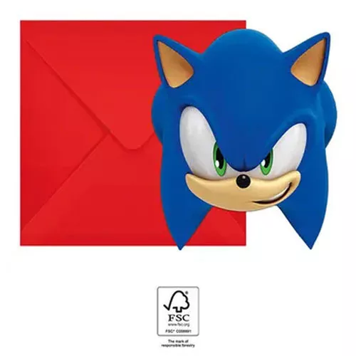Pozvánka (6ks) SONIC
