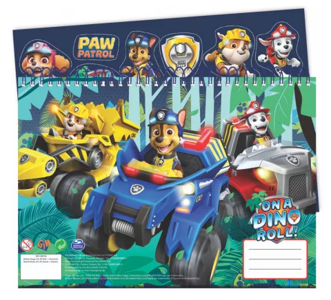 Špirálový skicár + nálepky PAW PATROL