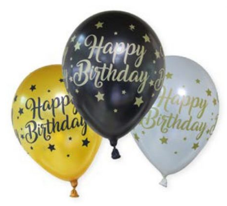 Balóny HAPPY BIRTHDAY (6ks)