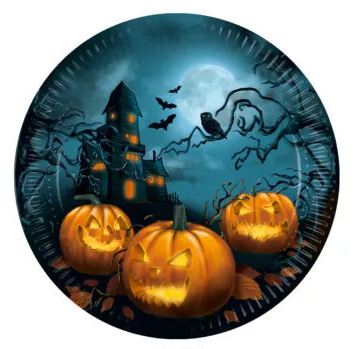 Papierový tanier 23cm HALLOWEEN