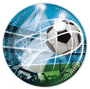 Papierový tanier 20cm FUTBAL