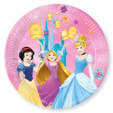 Papierový tanier 23cm PRINCES zámok