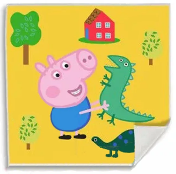 Uterák 30x30 PEPPA PIG žltý - magický