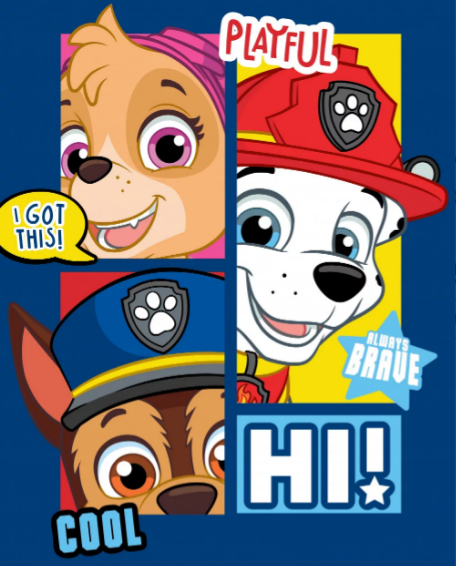 Deka 100x140 PAW PATROL modrá
