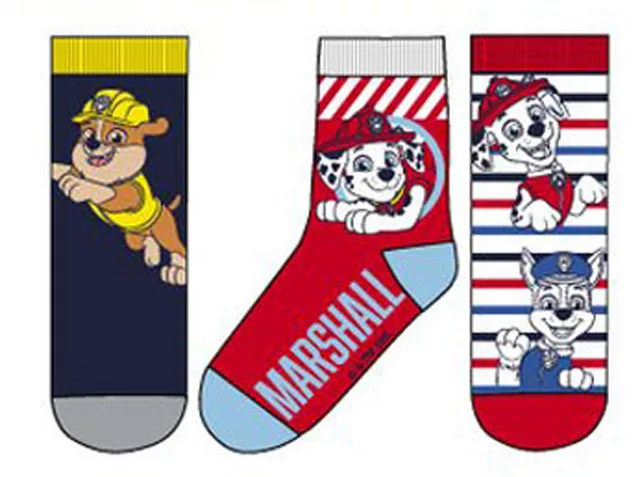 Ponožky 3ks PAW PATROL Marshall - 27/30