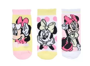 Ponožky 3ks MINNIE - 6/12m.