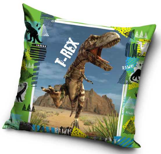 Obliečka na vankúšik 40x40 DINOSAURUS T-rex