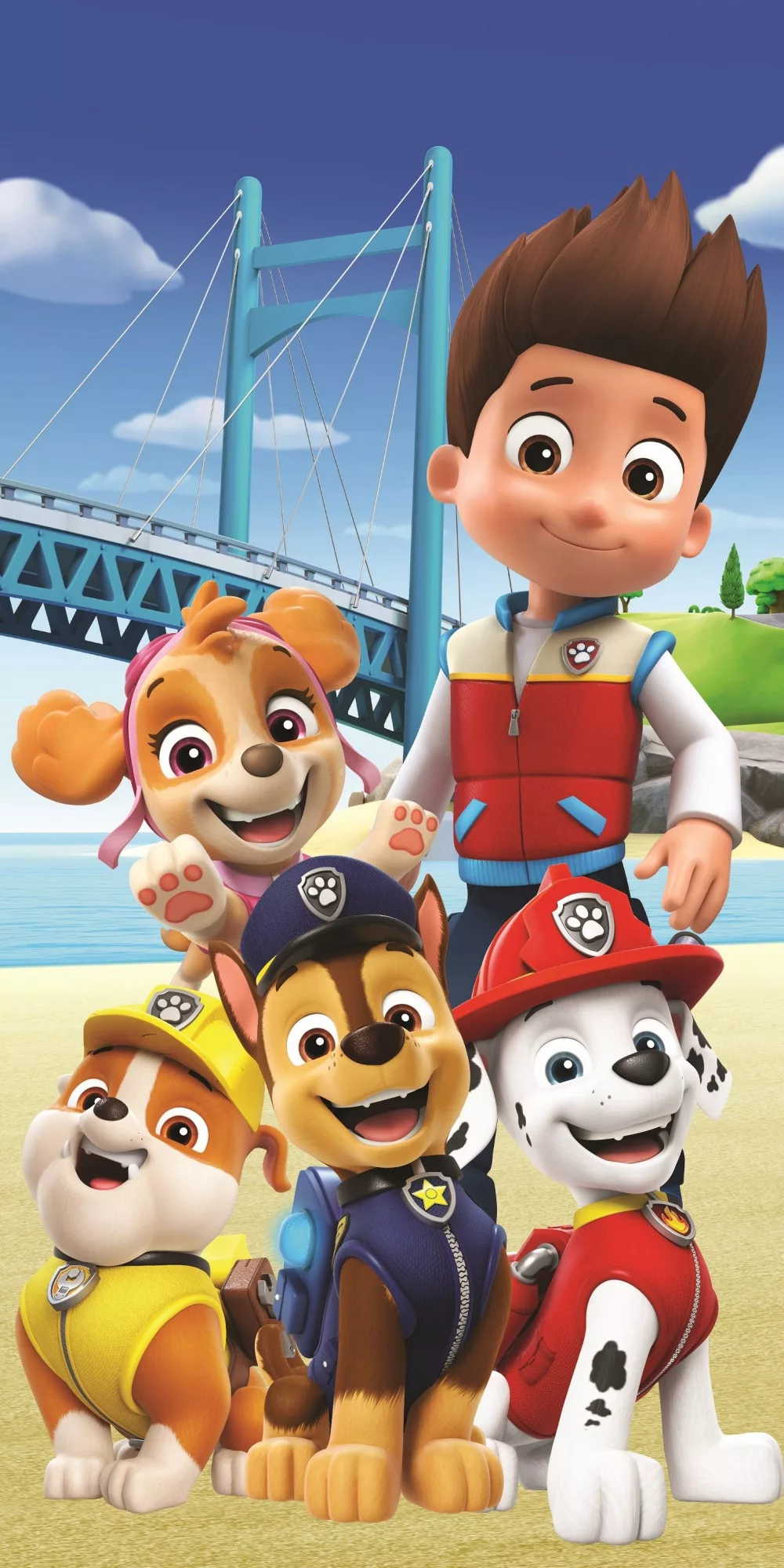 Osuška 70x140 PAW PATROL most