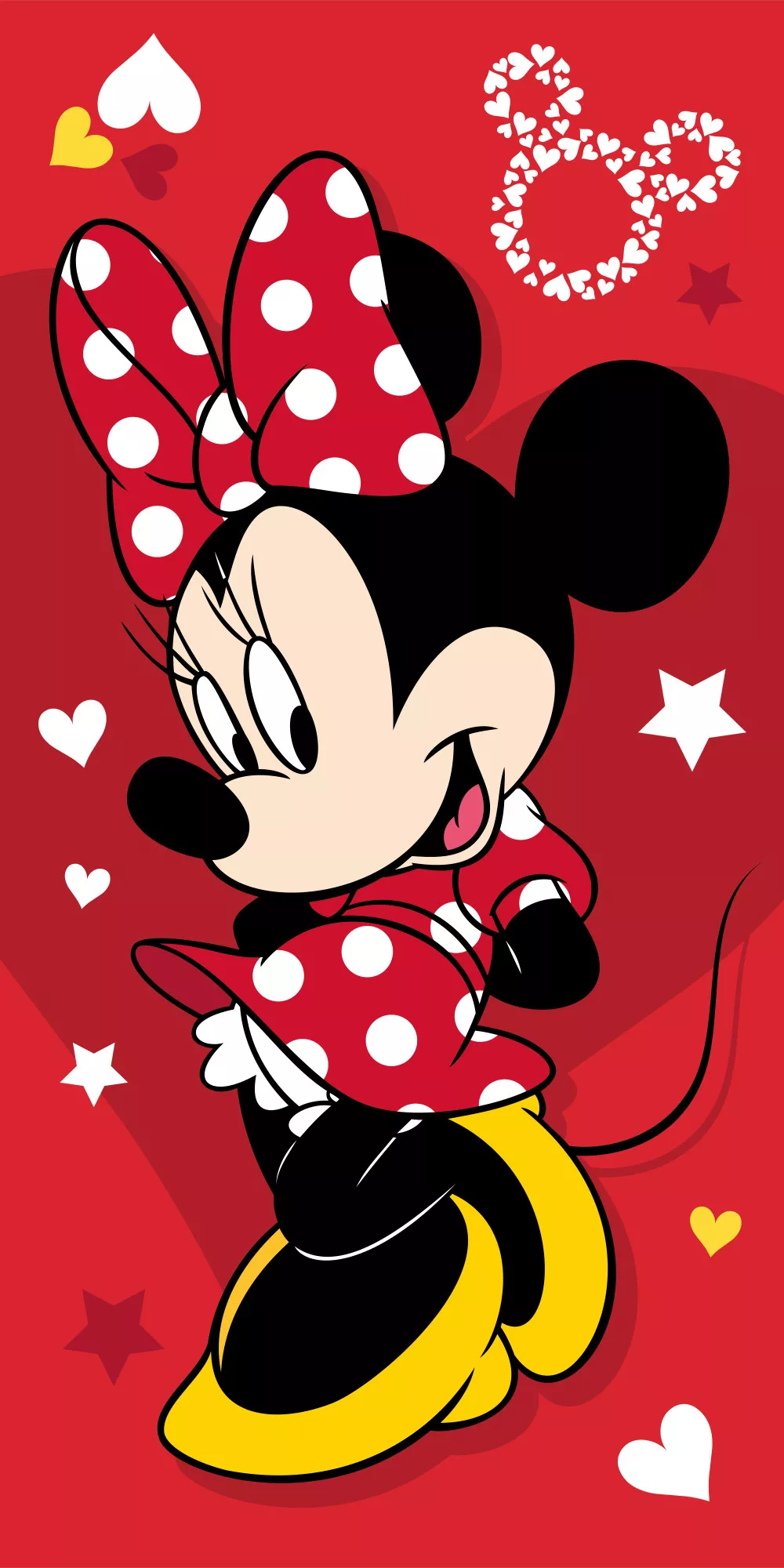 Osuška 70x140 MINNIE red