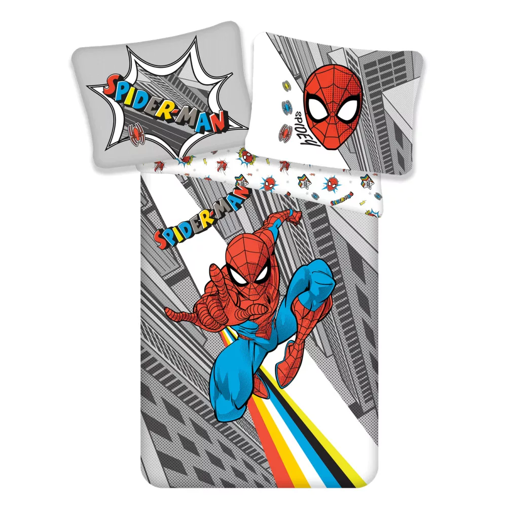 Obliečky 140x200 SPIDERMAN v meste