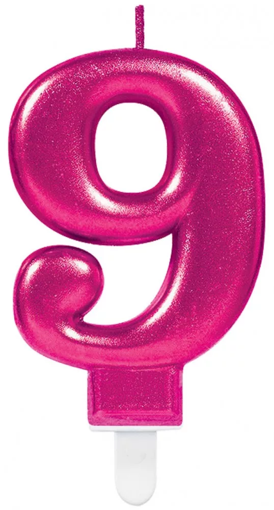 Sviečka č.9 ružová
