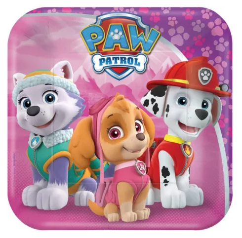 Papierový tanier 18cm PAW PATROL kocka