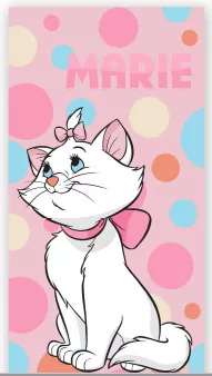 Osuška 70x140 MAČIČKA MÁRIA pohľad