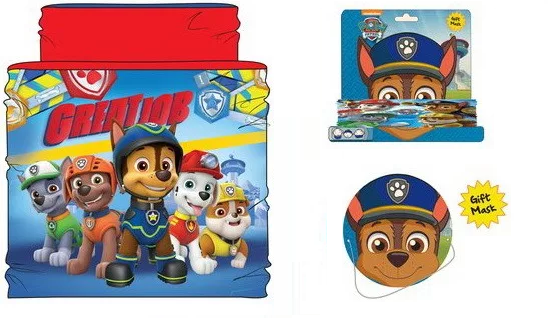Nákrčník PAW PATROL červená
