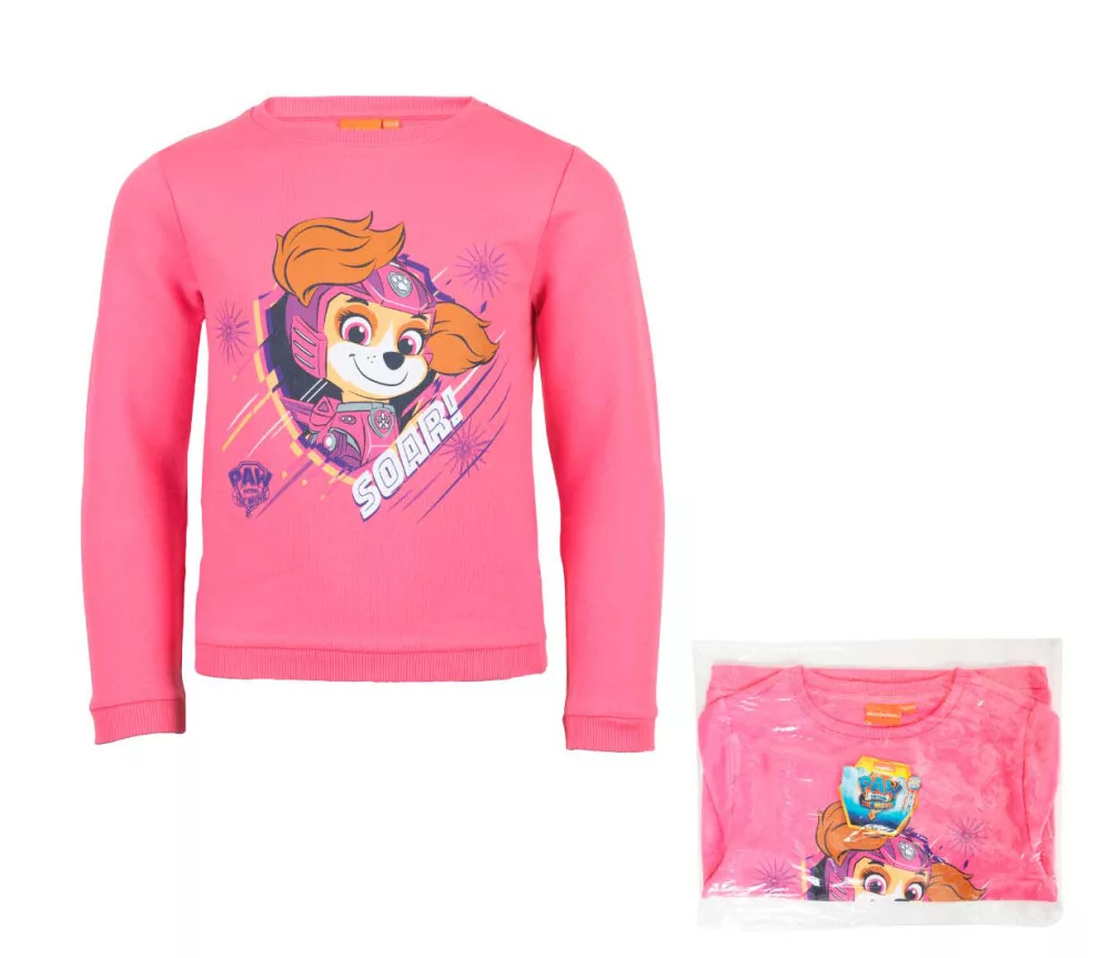 Tričko s dlhým rukávom PAW PATROL Skye ružové - č.110/116