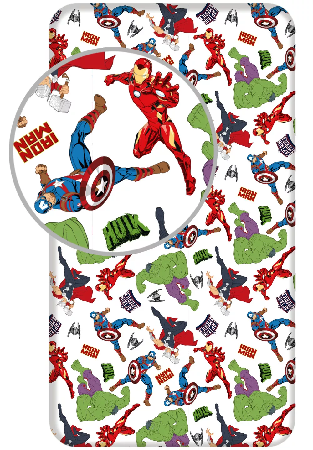 Plachta 90x200 AVENGERS biela