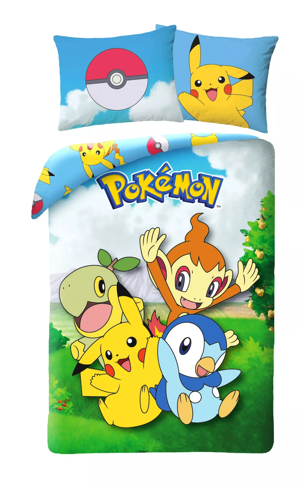Obliečky 140x200 POKÉMON tráva