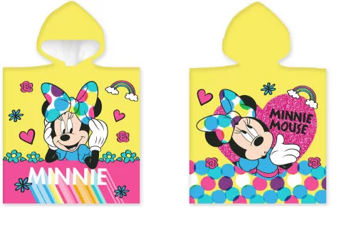 Pončo 50x100 MINNIE žlté