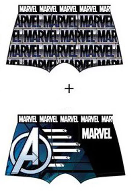 Boxerky 2ks AVENGERS nápis - veľ.XL