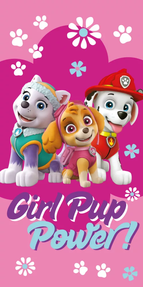 Osuška 70x140 PAW PATROL ružová