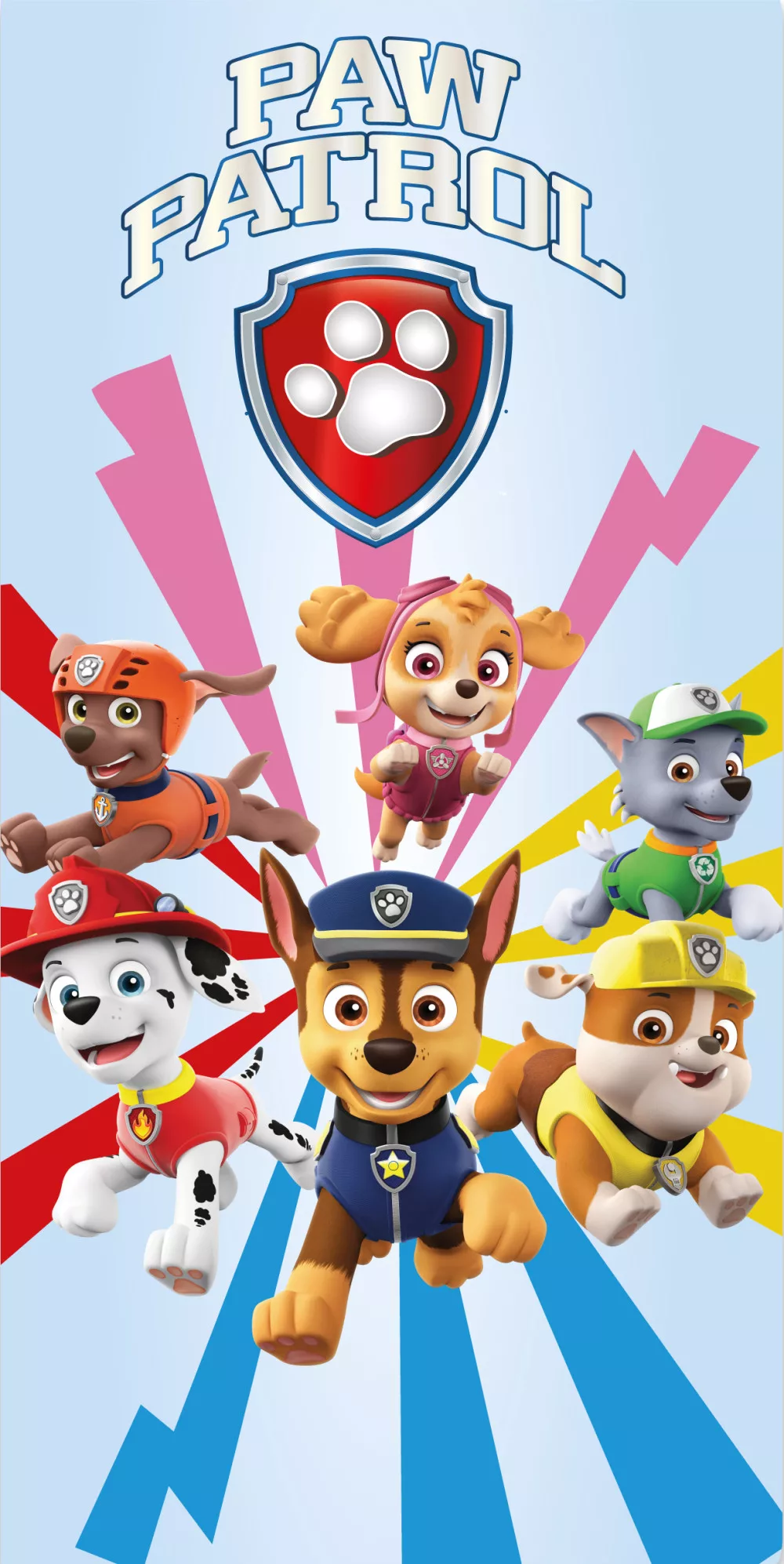Osuška 70x140 PAW PATROL záblesk