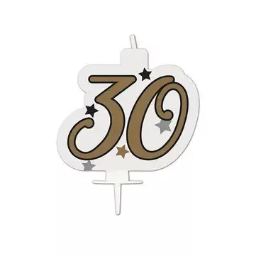Sviečka č.30 gold