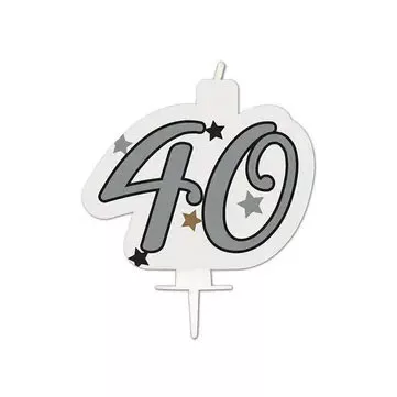 Sviečka č.40 silver