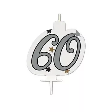 Sviečka č.60 silver
